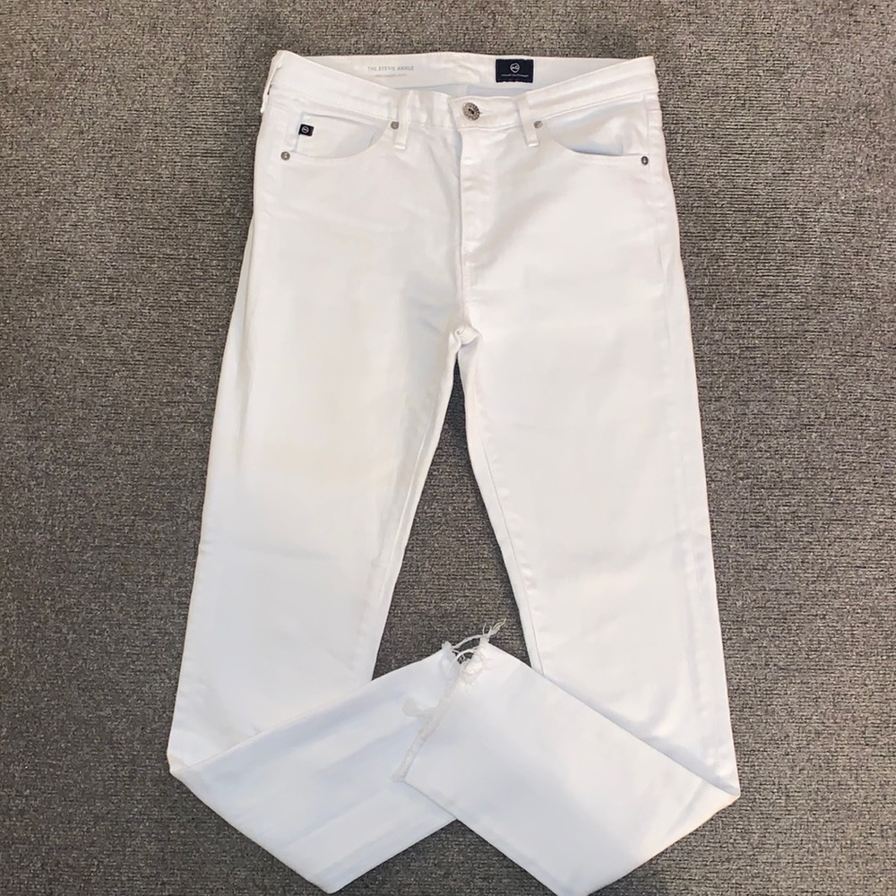AG Adriano Goldschmied White Ankle Jeans